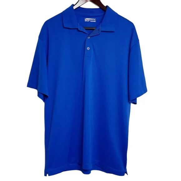 NIKE Golf Fit Dry Short Sleeve Polo Shirt Dark Blue Size XL - Picture 1 of 5